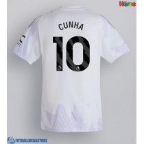 Fotballdrakt Herre Manchester United Matheus Cunha #10 Bortedrakt 2025-26 Kortermet